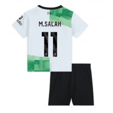 Liverpool Mohamed Salah #11 Bortaställ Barn 2023-24 Korta ärmar (+ Korta byxor)